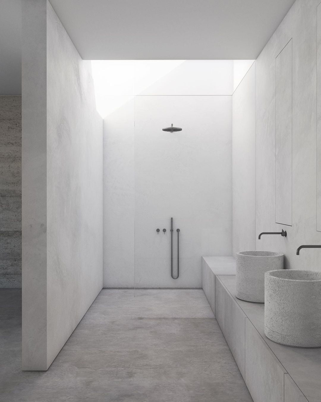 Микроцемент в ванной microciment_baie